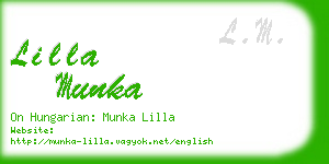 lilla munka business card